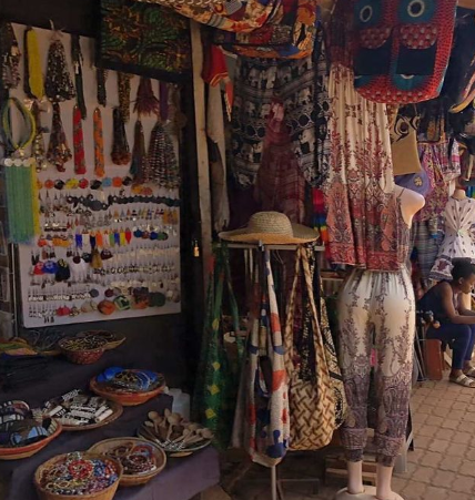 crafts market representing african culture