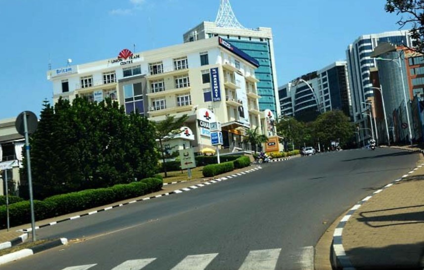 Kigali downtown road